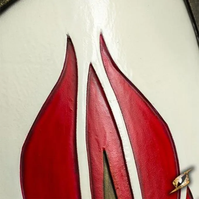 Epic Armoury LARP Elvenschild Rood-wit, 120 X 55 Cm 4 Epic Armoury LARP Elvenschild Rood-wit, 120 X 55 Cm - Afbeelding 2