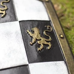 Epic Armoury LARP Geblokt Schild Wit/zwart/goud 9 Epic Armoury LARP Geblokt Schild Wit/zwart/goud -Game Promotie Winkel larp geblokt schild wit zwart goud 2