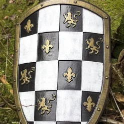 Epic Armoury LARP Geblokt Schild Wit/zwart/goud 10 Epic Armoury LARP Geblokt Schild Wit/zwart/goud -Game Promotie Winkel larp geblokt schild wit zwart goud 3