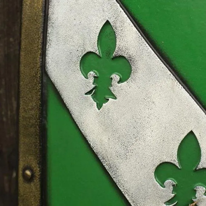 Epic Armoury LARP Leeuwenschild Groen/wit/zwart 6 Epic Armoury LARP Leeuwenschild Groen/wit/zwart - Afbeelding 4