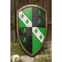 Epic Armoury LARP Leeuwenschild Groen/wit/zwart 11 Epic Armoury LARP Leeuwenschild Groen/wit/zwart -Game Promotie Winkel larp leeuwenschild groen wit zwart 4