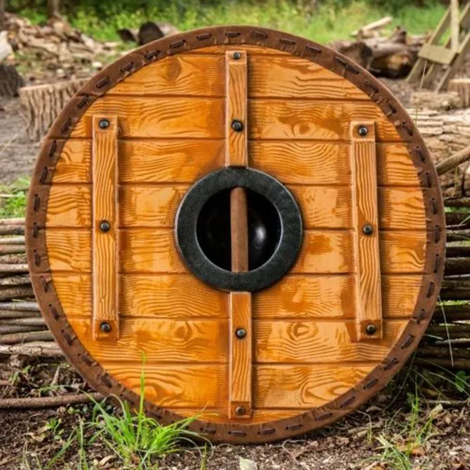 Epic Armoury LARP Schild Thegn, Rood, 70 Cm 4 Epic Armoury LARP Schild Thegn, Rood, 70 Cm - Afbeelding 2