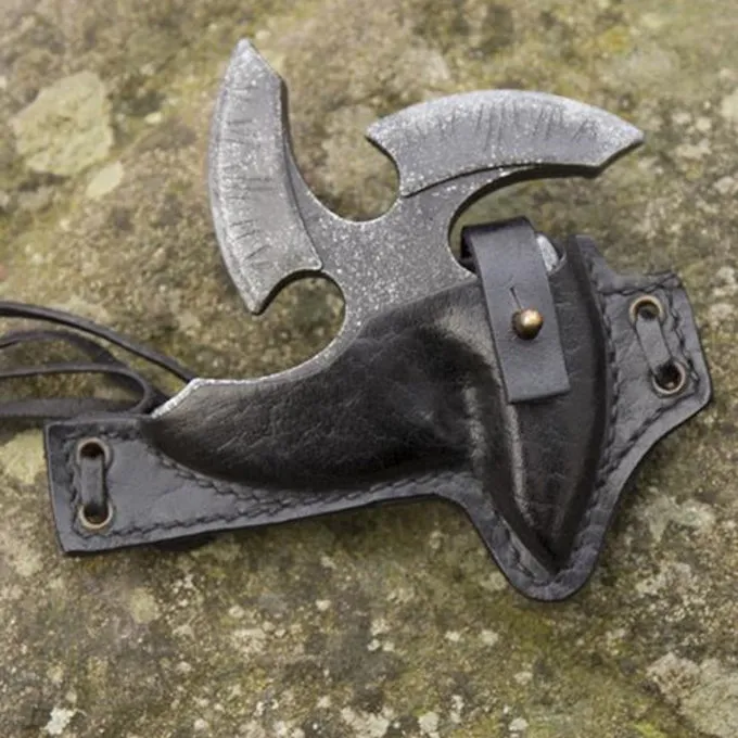 Epic Armoury LARP Shuriken Met Houder, Zwart