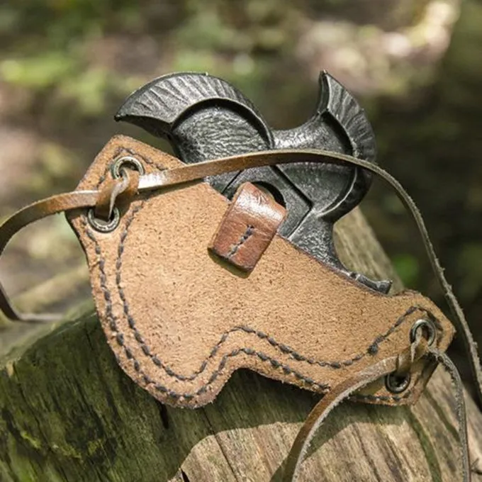 Epic Armoury LARP Tornado Shuriken Met Houder, Bruin 4 Epic Armoury LARP Tornado Shuriken Met Houder, Bruin - Afbeelding 2