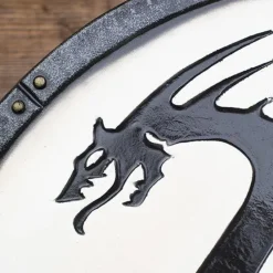 Epic Armoury LARP Viking Drakenschild Wit -Game Promotie Winkel larp viking drakenschild wit 3