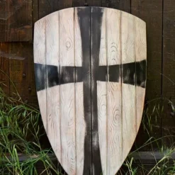 Epic Armoury LARP Vliegerschild Zwart Kruis