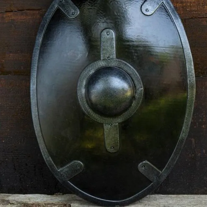 Epic Armoury LARP Zwart Auxiliae Schild 3 Epic Armoury LARP Zwart Auxiliae Schild