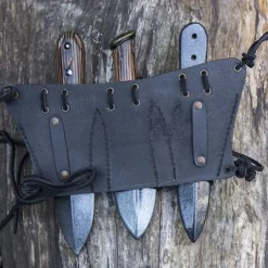 Epic Armoury Riemhouder Voor 3 LARP Werpmessen, Zwart -Game Promotie Winkel riemhouder voor 3 larp werpmessen zwart 4