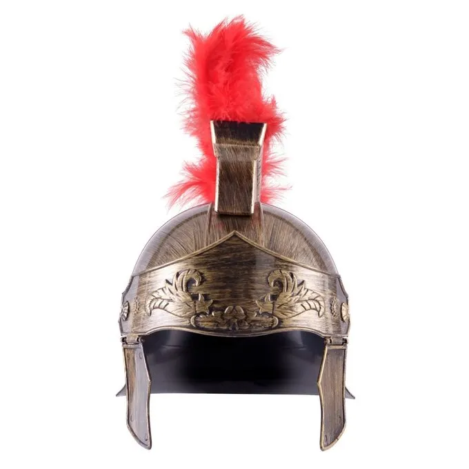 Romeinse Speelgoedhelm Met Rode Helmkam 4 Romeinse Speelgoedhelm Met Rode Helmkam - Afbeelding 2