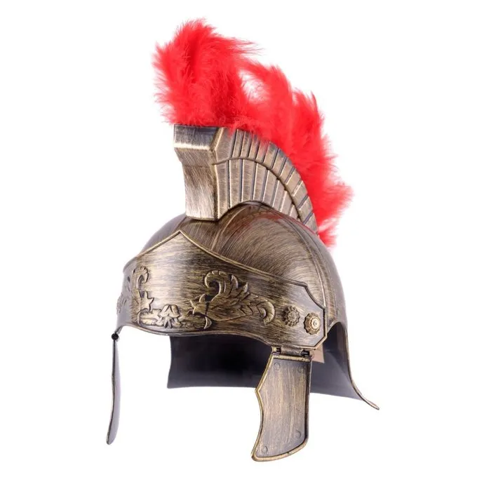 Romeinse Speelgoedhelm Met Rode Helmkam 3 Romeinse Speelgoedhelm Met Rode Helmkam