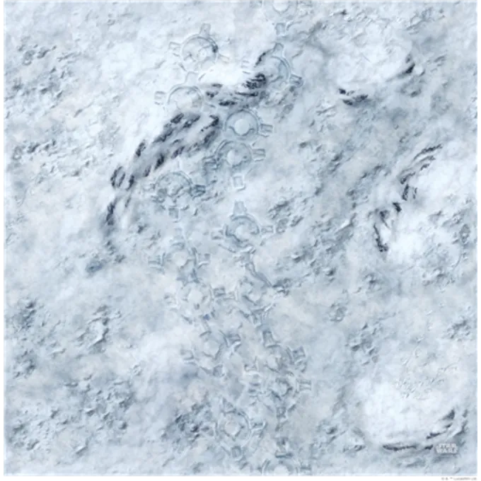 FANTASY FLIGHT GAMES Star Wars Legion Hoth Game Mat 4 FANTASY FLIGHT GAMES Star Wars Legion Hoth Game Mat - Afbeelding 2