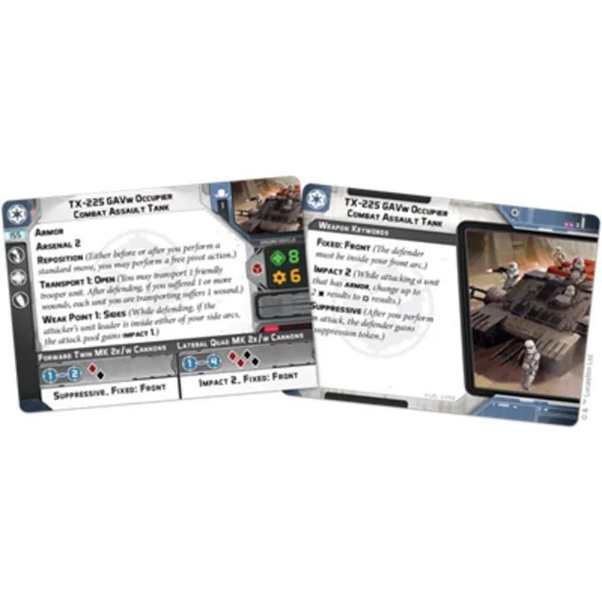 FANTASY FLIGHT GAMES Star Wars Legion Occupier Combat Assault Tank 5 FANTASY FLIGHT GAMES Star Wars Legion Occupier Combat Assault Tank - Afbeelding 3